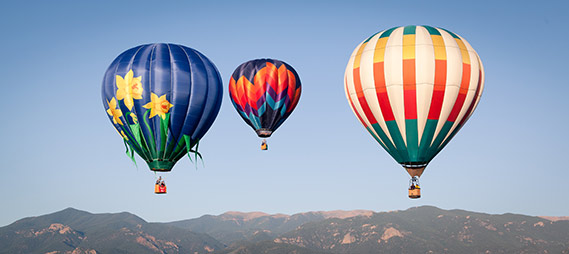 Hot Air Balloons in Colorado Springs