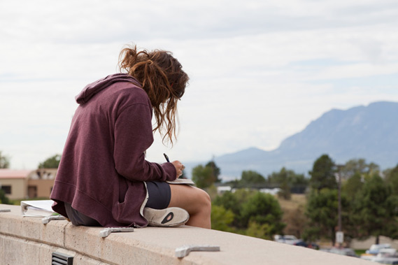 Student Studying