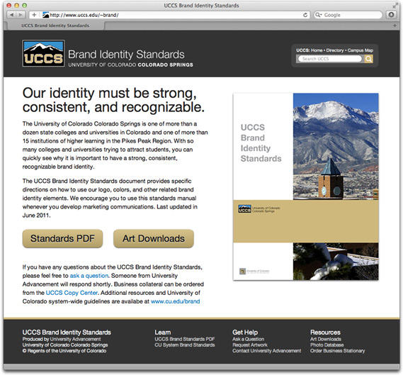 UCCS Brand Identity Standards